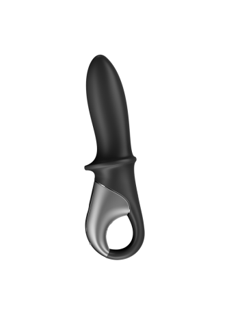 Vibromasseur noir USB, chauffant et connecté Hot Passion Satisfyer - CC597790